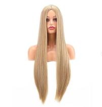 Peruca Lace Wig Sem Franja Fibra Premium Loiro Escuro 70 cm Peruca Lace Wig Sem Franja Fibra Premium Loiro Escuro 70 cm