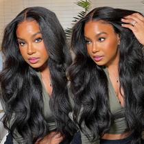 Peruca Ladoux Kinky Straight 100% cabelo humano brasileiro 60cm