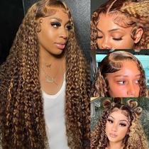 Peruca LAINSS 13x6 Ombre Deep Wave de Cabelo Humano 34"
