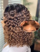 Peruca Lealife de 16 polegadas Highlight Blonde Curly Bob Human Hair Peruca Lealife de 16 polegadas Highlight Blonde Curly Bob Human Hair