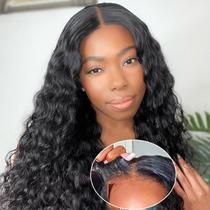 Peruca Lealife Water Wave 22" Lace Front 180% de densidade de cabelo humano