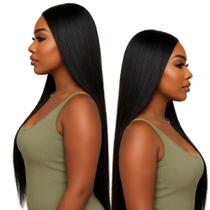 Peruca Lisa sem Franja Natural Fibra Premium 70cm Peruca Lisa sem Franja Natural Fibra Premium 70cm