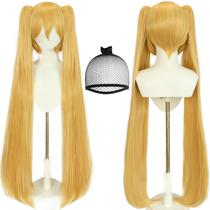 Peruca loira de rabo de cavalo Joneting+ boné de cabeloPeruca longa loira reta com rabo de cavalo Cabelo loiro comprido de cosplay para festa de cosplay Perucas amarelas lisas naturais para mulheres, festa de Natal de Halloween Peruca loira de rabo de cavalo Joneting+ boné de cabeloPeruca longa loira reta com rabo de cavalo Cabelo loiro comprido de cosplay para festa de cosplay Perucas amarelas lisas naturais para mulheres, festa de Natal de Halloween