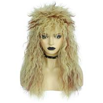 Peruca loira destacada em estilo rock ondulado de 65 cm/24 polegadas Peruca loira destacada em estilo rock ondulado de 65 cm/24 polegadas