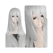 Peruca Longa Cinza Prateada Para Cosplay De NieR Automata YoRHa Tipo a No.2 A2 Cabelo Sintético