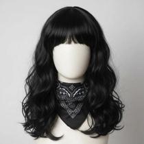 Peruca Longa Ondulada E Lenço Bandana Country Rock Cantora Artista - 2 Pçs Peruca Longa Ondulada E Lenço Bandana Country Rock Cantora Artista - 2 Pçs