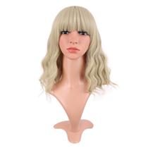 Peruca MapOfBeauty Short Wavy Curly 35 cm Loira Sintética