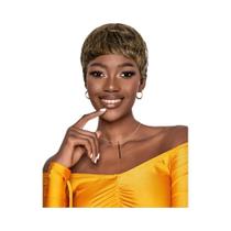 Peruca Marrom Para Mulheres Curta Em Cabelo Humano Chocolate Com Corte Boy E Franja Feita À Máquina Peruca Marrom Para Mulheres Curta Em Cabelo Humano Chocolate Com Corte Boy E Franja Feita À Máquina