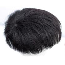 Peruca masculina de proteção de cabelo de fibra natural preta resistente ao calor Peruca masculina de proteção de cabelo de fibra natural preta resistente ao calor