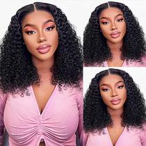 Peruca Maytune Curly Bob 100% cabelo humano 16 cm Wear and Go Peruca Maytune Curly Bob 100% cabelo humano 16 cm Wear and Go