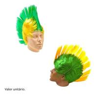 Peruca Moicano Brasil Copa Mundo Futebol Festa Comemoração