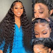 Peruca Momaksa 36" HD Lace Front 200% Densidade Deep Wave Peruca Momaksa 36" HD Lace Front 200% Densidade Deep Wave