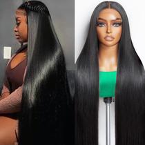 Peruca Mziio Full Large Lace Space 30", cabelo humano liso Peruca Mziio Full Large Lace Space 30", cabelo humano liso