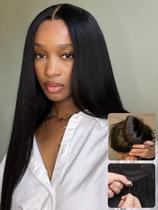 Peruca Nadula Bye Bye Knots Yaki Straight Human Hair 40cm