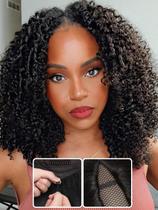 Peruca Nadula EasiContour V Part Kinky Curly 100% cabelo humano