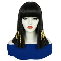 Peruca NiceLisa Cleopatra Black Straight Synthetic Fiber Peruca NiceLisa Cleopatra Black Straight Synthetic Fiber