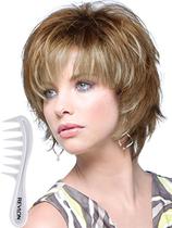 Peruca Noriko Sky Synthetic Nutmeg-F com pente Lift Wig Peruca Noriko Sky Synthetic Nutmeg-F com pente Lift Wig