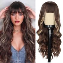 Peruca Nostalgia Curly Wavy 66cm - Marrom Mista Loira