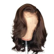 peruca ondulada curta 40 cm ondulada cabelo humano