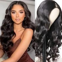 Peruca ondulada em V Emistar Wear And Go U Part Body Wave 60 cm