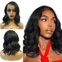 Peruca Ondulada Front Lace Repartição Lateral Com Baby Hair Peruca Ondulada Front Lace Repartição Lateral Com Baby Hair