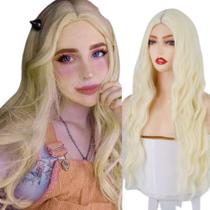 Peruca ondulada orgânica 70cm Loiro Claro Peruca ondulada orgânica 70cm Loiro Claro