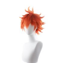 Peruca Orange Spiky Cosplay de fibra de alta temperatura 25cm