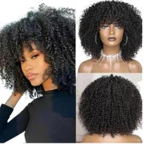 Peruca Orgânica AFRO CACHEADA PRETA - F.Y Peruca Orgânica AFRO CACHEADA PRETA - F.Y