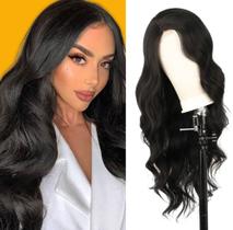 Peruca Orgânica Ondulada Sem Franja Fibra Premium Lindíssima 65cm Peruca Orgânica Ondulada Sem Franja Fibra Premium Lindíssima 65cm