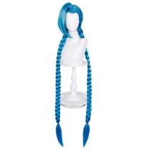 Peruca Osseoca Jinx Long Gwen Straight Twist Azul Sintética Peruca Osseoca Jinx Long Gwen Straight Twist Azul Sintética
