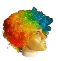 Peruca Palhaço Colorida Fantasia Adulto e Infantil