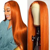 Peruca PANDA ANGEL 30" Ginger Orange Lace Front Cabelo Humano Peruca PANDA ANGEL 30" Ginger Orange Lace Front Cabelo Humano