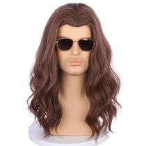 Peruca PATTNIUM Castanho Claro Loira Mista 51 cm de Comprimento Encaracolada Peruca PATTNIUM Castanho Claro Loira Mista 51 cm de Comprimento Encaracolada