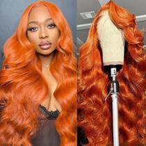 Peruca PIOGH Ginger Orange 32" Body Wave Human Hair Lace Front Peruca PIOGH Ginger Orange 32" Body Wave Human Hair Lace Front