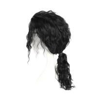 Peruca Preta Cacheada Média Longa para Cosplay de Michael Jackson - Ideal para Halloween e Role Play Peruca Preta Cacheada Média Longa para Cosplay de Michael Jackson - Ideal para Halloween e Role Play