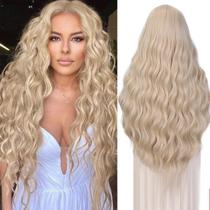 Peruca Quantum Love Curly Platina Loira 70cm Sintética