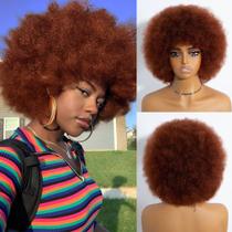 Peruca Rebecca Q Afro Human Hair 70s Short Afro Kinky Curly
