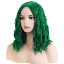 Peruca Right On Verde Esmeralda Curly Beach Wave 30cm Peruca Right On Verde Esmeralda Curly Beach Wave 30cm