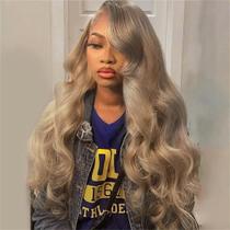 Peruca Rina Milk Tea Ash Blonde 24" 200% Densidade de Cabelo Humano Peruca Rina Milk Tea Ash Blonde 24" 200% Densidade de Cabelo Humano