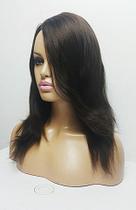 Peruca Silk Top Cabelo Humano Judeu - Peruca Kosher - Castanho F719 Peruca Silk Top Cabelo Humano Judeu - Peruca Kosher - Castanho F719