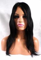 Peruca Silk Top Judeu Kosher 1b - Cabelo Humano Natural - 40 cm - COD 0471