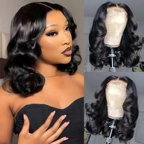 Peruca Silky Bob 14 polegadas, 230% de densidade, cabelo humano preto natural Peruca Silky Bob 14 polegadas, 230% de densidade, cabelo humano preto natural