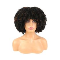 Peruca Sintética Curta Pixie Afro Kinky Cacheada Para Mulheres, Estilo De Cabelo Natural, Perucas