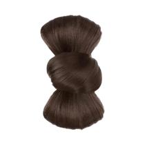 Peruca Sintética Elegante Com Botão De Flor Natural Para Mulheres, Acessório De Cabelo Fashion