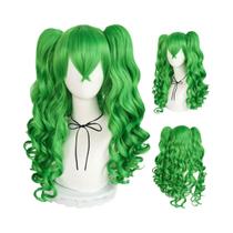 Peruca Sintética Longa E Cacheada Estilo Lolita Para Cosplay Com Duas Tranças Para Mulheres