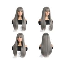 Peruca Sintética Longa E Lisa De 26 Polegadas Para Mulheres, Moda Diária, Fantasia De Halloween,