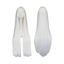 Peruca Sintética Preta De 100CM Resistente Ao Calor Para Fantasia De Halloween E Carnaval, Cabelo