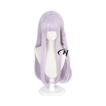 Peruca Sintética Resistente Ao Calor Para Cosplay Feminino ND Kyoko Kirigiri Danganronpa, Acessório