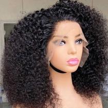 Peruca Skouty Bob Afro Kinky Curly 13x4 Frontal 180 Densidade