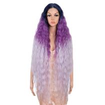 Peruca Style Icon 104 cm Ombre Roxa com Frente de Renda Peruca Style Icon 104 cm Ombre Roxa com Frente de Renda